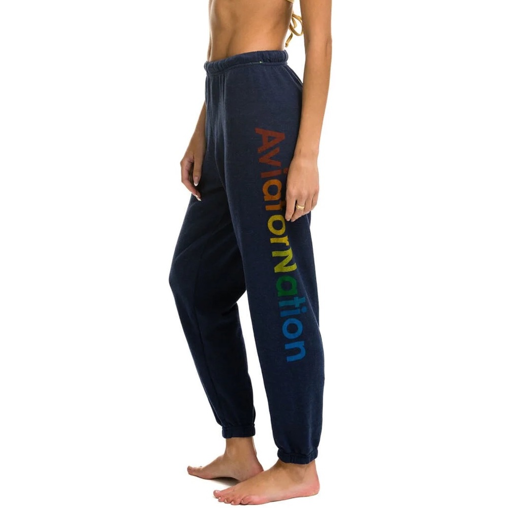 Aviator Nation Navy Sweatpants (M)